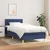 Greatstore Box spring postelja z vzmetnico modra 100x200 cm blago