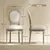 Homestar Set 2 jedilnih stolov 49x56x96 cm kremno bela