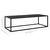 Stolić za kavu crni s crnim staklom 120 x 50 x 35 cm