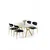 Hanah Home Trpezarijski set, 5 komada, Teget