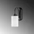 Opviq Zidna lampa E27 Socket, Crno-Bela
