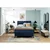 Esposa BOXSPRING POSTELJA 140 cm  x 200 cm , tekstil temno modra