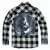 Moška srajca Ozzy Osbourne - Check - BRANDIT - 61040-black_charcoal_ch