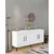 Hanah Home Konzolni sto Ressi, 150x75x35 cm, Beli