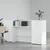 Recepcijski stol bijeli 200x50x103,5 cm od konstruiranog drva