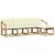 Set vanjskih sofa s jastukom 5 pcs Bijela i krem