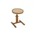 Hanah Home pomoćni sto Opus Yuvarlak 40, 40 cm, orah / travertin