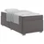 vidaXL Konstrukcija postelje Siva 90 x 200 cm PVC
