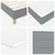 Vidaxl LED Box Spring Postelja Svetlo siva 180 x 200 cm blago