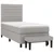Vidaxl Box spring postelja z vzmetnico svetlo siva 80x200 cm blago