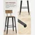 Songmics Set barskih stolov LBC078B01 45.4x45.4x102.2 cm rjava