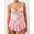Trendyol Milla Ženska babydoll spavaćica Thmaw26Ll00013, Roze
