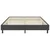 Vidaxl Boxspring postelja temno sivo blago 160x200 cm