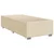 Vidaxl Box spring postelja z vzmetnico krem 100x200 cm blago