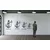 WallXpert metalni zidni ukras 5158, boginja pravde sa povezom na očima, vagom i mačem, 63 x 75 cm, crni