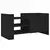 TV ormarić crni 80 x 35 x 40 cm od konstruiranog drva