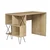 Hanah home Radni sto 120x78,8x60cm Hrast-Crni