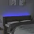 LED uzglavlje smeđesivo 147x16x78/88 cm od tkanine