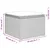 Vrtni tabure s jastukom smeđi 55 x 55 x 37 cm od poliratana