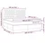 Vidaxl Box spring postelja z vzmetnico LED črna 180x200 cm žamet