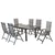 Gardenson VRTNA GARNITURA TRIVERO aluminij rjava, barve grafita