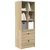 Highboard s ladicama Sonoma hrast 45,5 x 34 x 127 cm