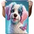 shumee Ob_L_14 - Diamantna slika 30x40 - Živali, Pes