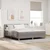 LED Box Spring Krevet Sivo-smeđa 180 x 200 cm tkanina