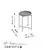 Hanah Home Klub sto 46x56x46cm Sivi