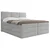 MID.YOU POSTELJA BOXSPRING 160 cm  x 200 cm , les, tekstil, leseni material siva