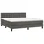 Vidaxl Box spring postelja z vzmetnico temno siva 160x200 cm žamet