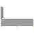 Vidaxl LED Box Spring Postelja Svetlo siva 80 x 200 cm blago