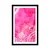 Plakat s paspartujem Mandala rožnati akvarel - 40x60 silver