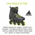 Rollerblade LIGHTNING, moški rolerji, črna 07372600
