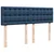 Vidaxl Box spring postelja z vzmetnico modra 140x190 cm blago