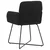 Trpezarijske stolice 6 pcs Baršun Crna 59 x 56,5 x 86 cm