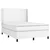 Vidaxl Box spring postelja z vzmetnico bel 140x200 cm umetno usnje