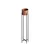 Aberto Design Dekorativna saksija GED-024-B, 108 cm, O 20 cm ,, Crno-terakota