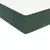 Vidaxl Box spring postelja z vzmetnico temno zelena 200x200 cm žamet