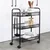 Vilde 568029 - Metalna polica na 3 nivoa (crna ), 44 x 26 x 63 cm