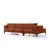 ATELIER DEL SOFA Ugaona garnitura Horizon Left Tile Red