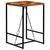 Barski stol od masivnog obnovljenog drva 70 x 70 x 106 cm