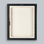 Canvas Slika na platnu Kompozicija sa narandzastim akcentom, 120x150cm, Sa ramom, Crni