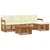 Set vanjskih sofa s jastukom 6 pcs Prirodna i krem