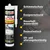 IsolBau Sanitarni silikon siv Sanitär Silikon 6 x 300ml
