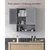 Songmics Stenski omarica 60x20x70 cm Bela