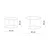 Hanah Home set klub stolova Brown-Trs-60-42-Nrd-Srk, braon