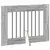 Vrata za pse s postoljem 4 pcs Siva sonoma 80 x 60 cm