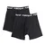 Polleo Mens Prime Essential Boxer Briefs, 2 Pack, Black - S