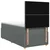 vidaXL Postelja boxspring z vzmetnico Temno siva 80 x 200 cm Blago